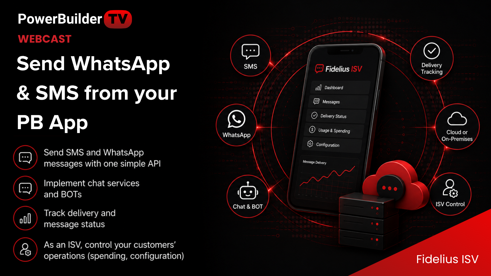 Send WhatsApp and SMS from your PB App